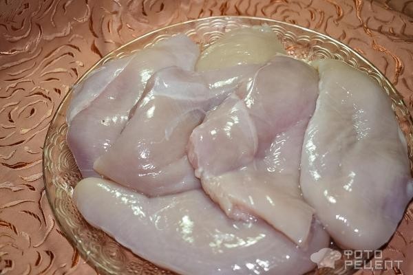Рецепт: Куринная грудка в томатном соусе с моцареллой — в духовке