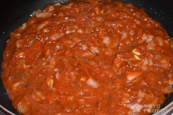 Рецепт: Куринная грудка в томатном соусе с моцареллой — в духовке