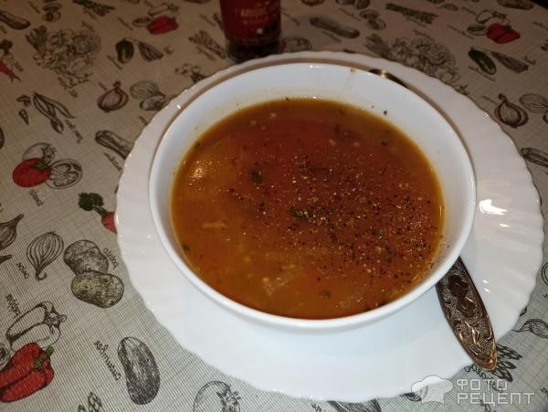 Рецепт: Харчо на говядине — грузинская кухня. Очень вкусный, невероятно ароматный, но простой в приготовлении супец!
