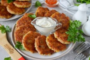 Картофельные драники с фаршем