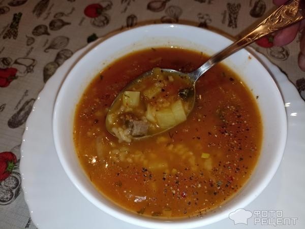 Рецепт: Харчо на говядине — грузинская кухня. Очень вкусный, невероятно ароматный, но простой в приготовлении супец!