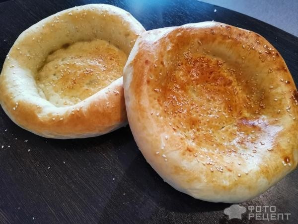 Рецепт: Узбекская лепешка — Как в тандыре, только дома