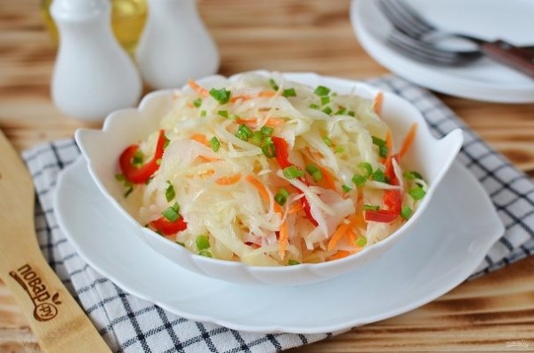 Маринованная капуста с яблочным уксусом