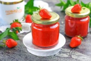 Клубничное варенье без варки