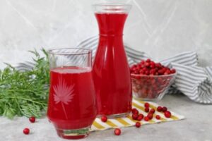 Домашний морс из брусники