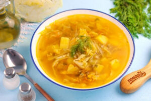 Постные щи из свежей капусты