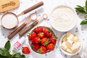 Клубничное печенье
