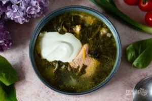 Рахмановские щи с рыбой и щавелем
