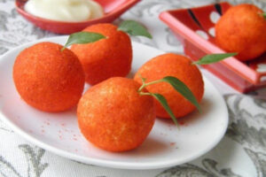 Закуска «Мандаринки» из плавленого сыра с чесноком