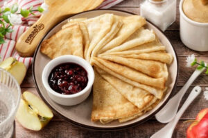 Блины на минеральной воде без молока и яиц