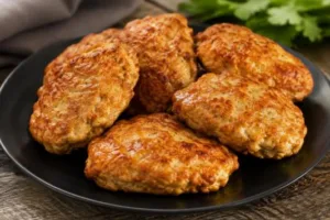 Сочные куриные котлеты с кабачком на сковороде