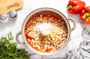 Перец с фасолью на зиму