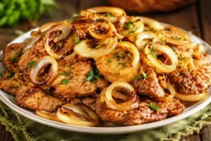 Куриная печень в хрустящем кляре с соевым соусом