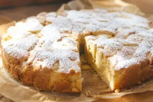 Классическая шарлотка с яблоками на 3 яйцах