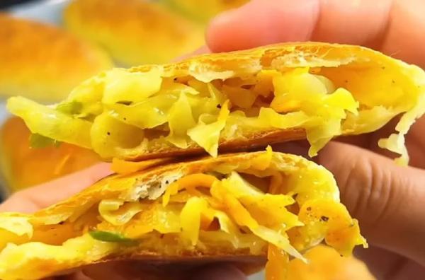 На вкус — как из пекарни! Пышные бездрожжевые пирожки-пуховички на творожном тесте с сочной начинкой