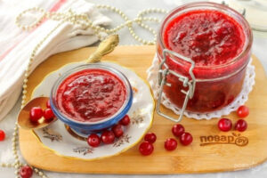 Клюква, протертая с сахаром