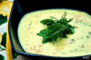 Сырный суп-пюре с картофелем и сливками