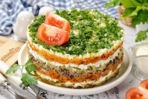Печёночный торт «Нежный купец»