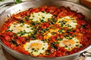 Шакшука с глубоким вкусом: восточная яичница в пряном томатном джеме
