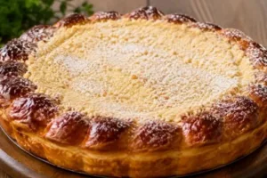 Тройной удар по скуке: яблочный пирог с творожным облаком и хрустящей шапкой