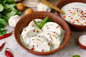 Гебжалия — грузинская сырная закуска с мятой и мацони